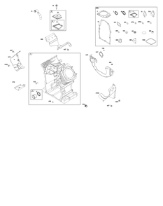 Cylinder Group Diagram and Parts List for 356442-0667-F1 200000 - 399999 Briggs and Stratton Engine